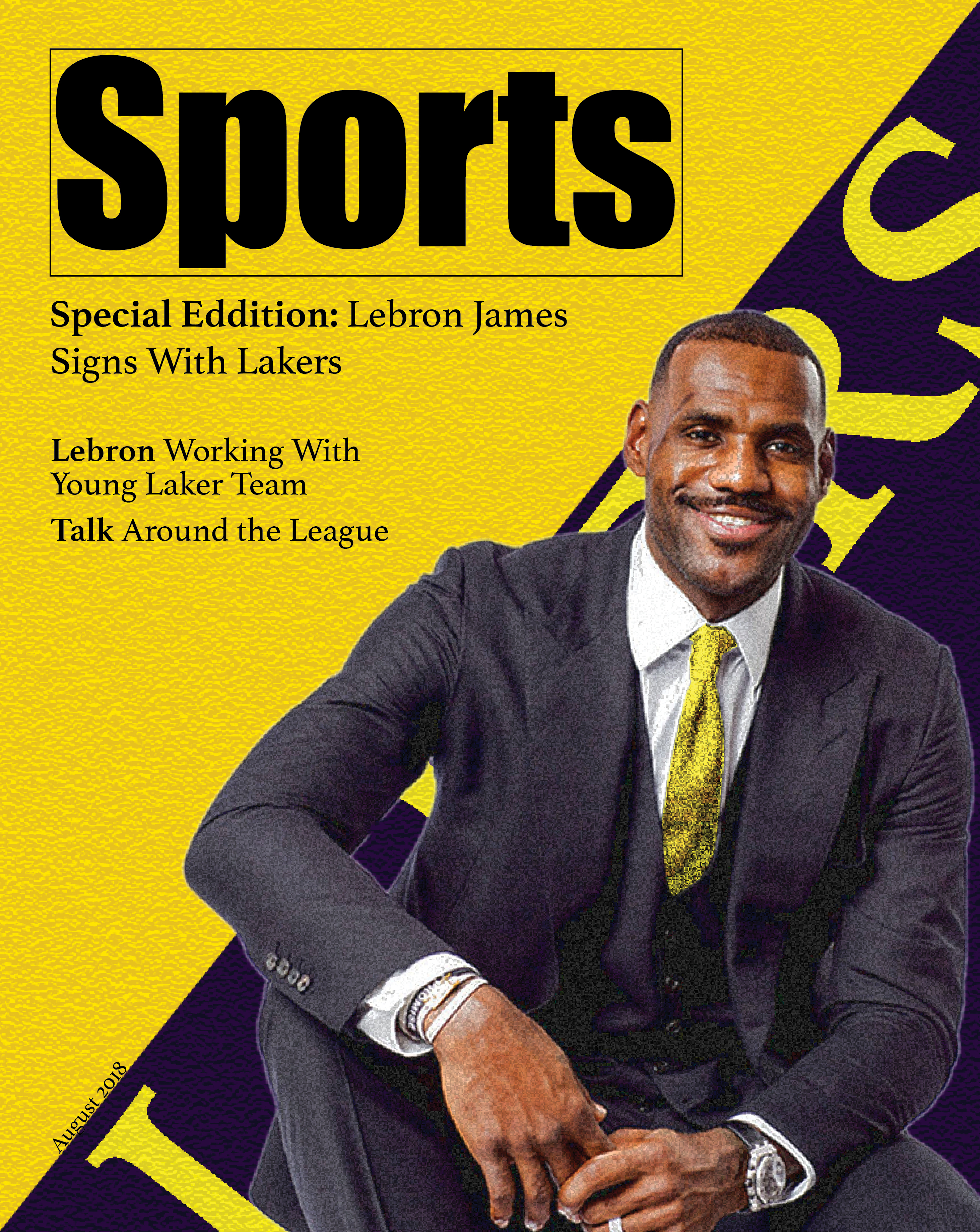 sports magazine cover